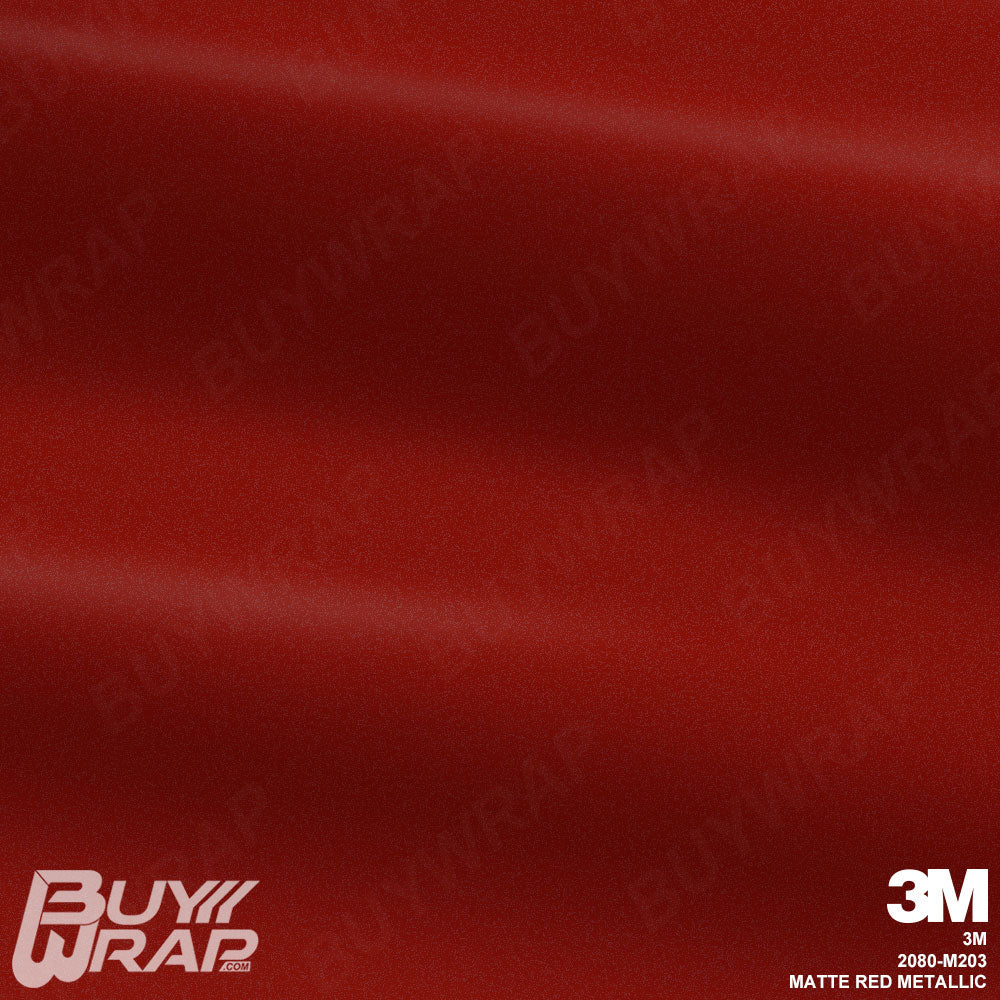 3M 2080 Matte Red Metallic Vinyl Wrap | M203