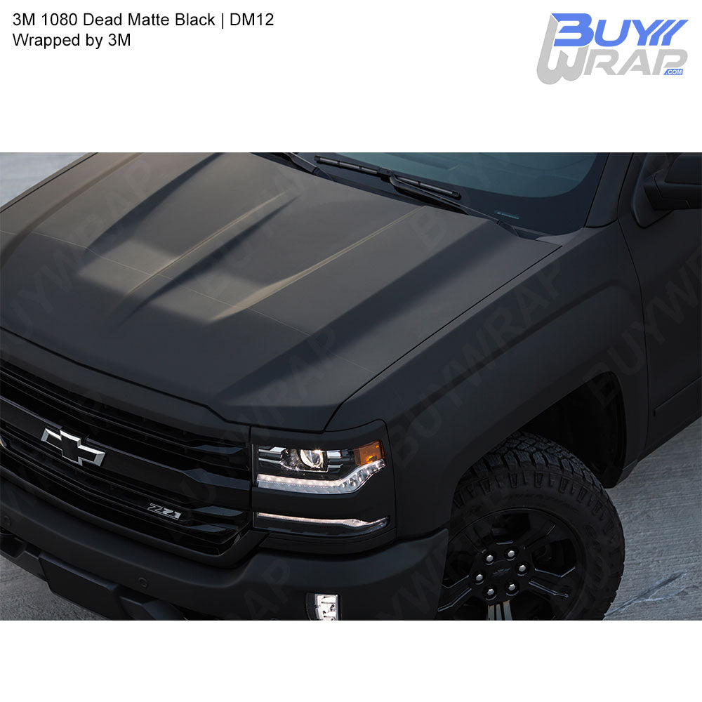 3M 2080 Matte Black Vinyl Wrap - 3m Roll For Cars, Bikes, Boats (G12 Series)