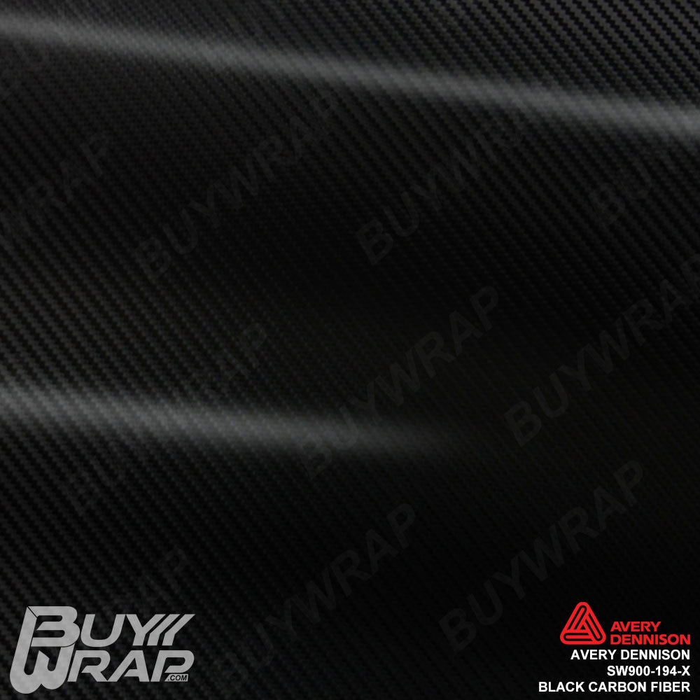 Avery SW900 194-X Black Carbon Fiber Supreme Wrapping Film Vinyl Wrap Sheet  Roll