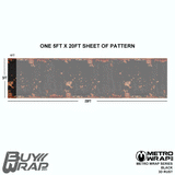 black rust vinyl wrap