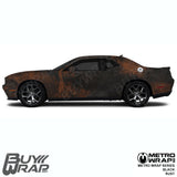 black rust vinyl wrap