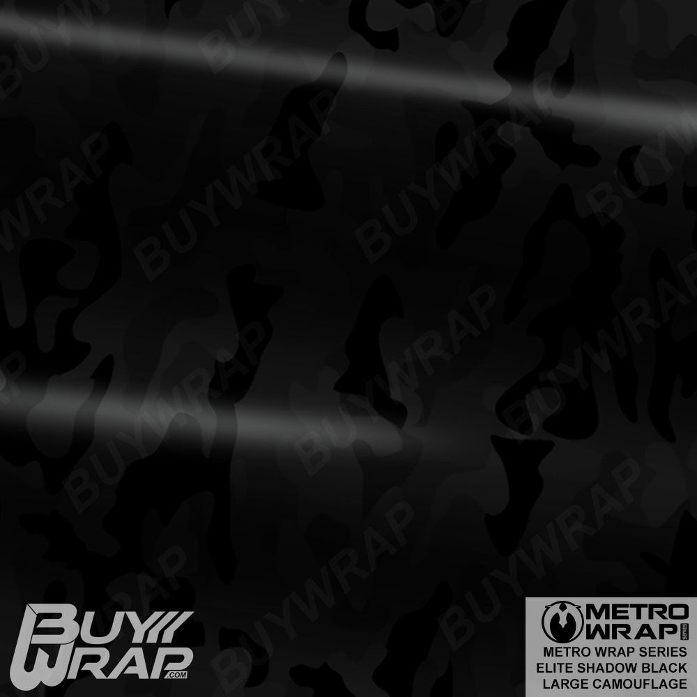 Large Elite Shadow Black Camouflage - Metro Wrap 