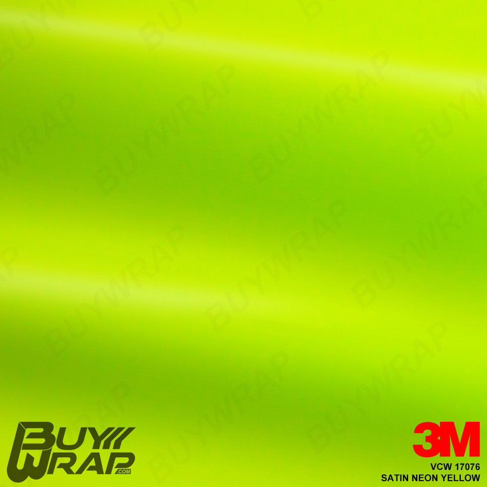 Satin Neon Yellow - 3M | BuyWrap.com