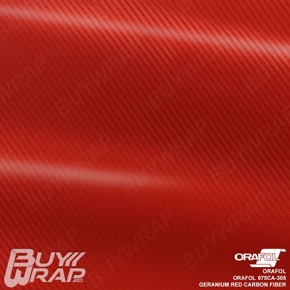 Geranium Red Carbon Fiber Orafol BuyWrap