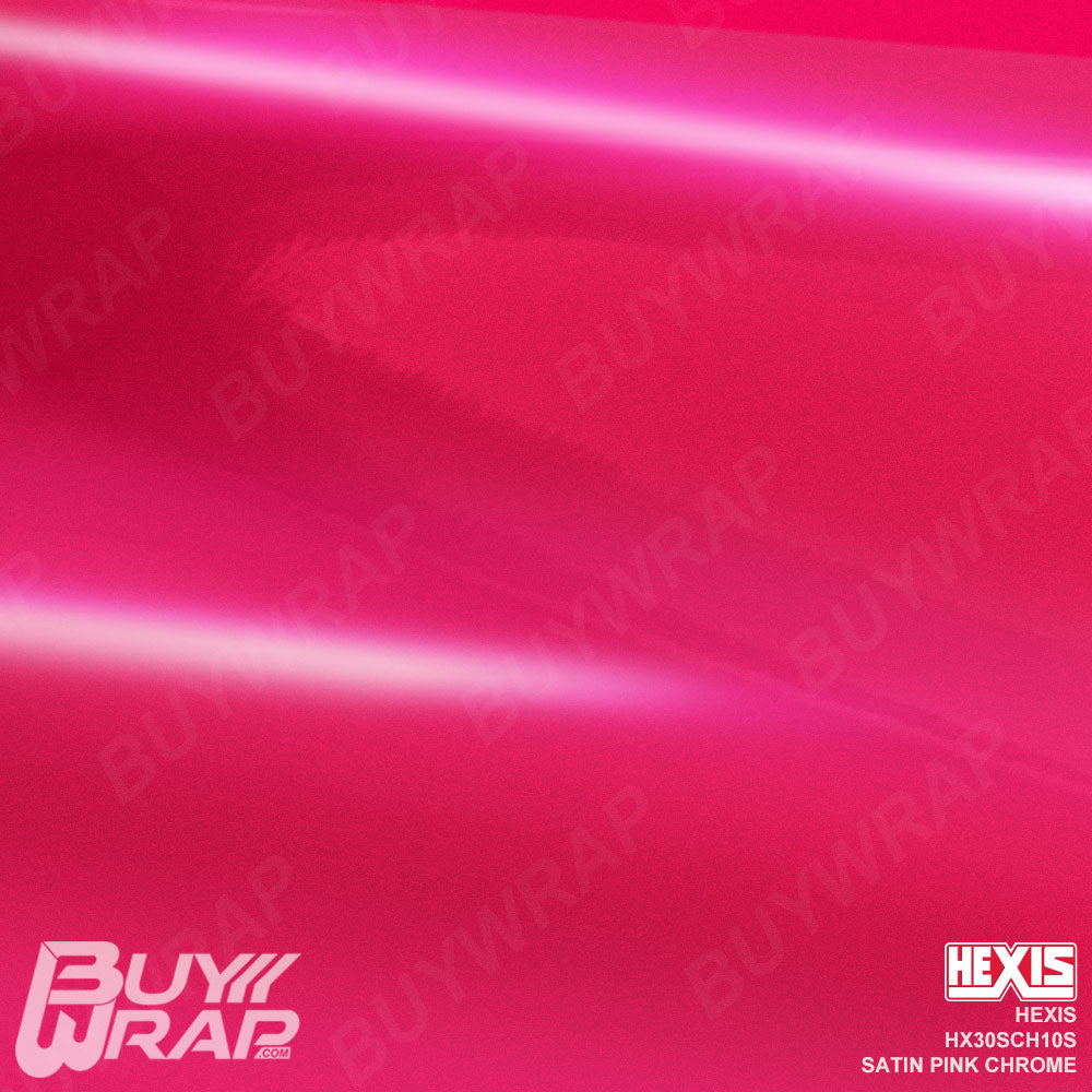 Hexis Satin Pink Super Chrome Vinyl Wrap | HX30SCH10S