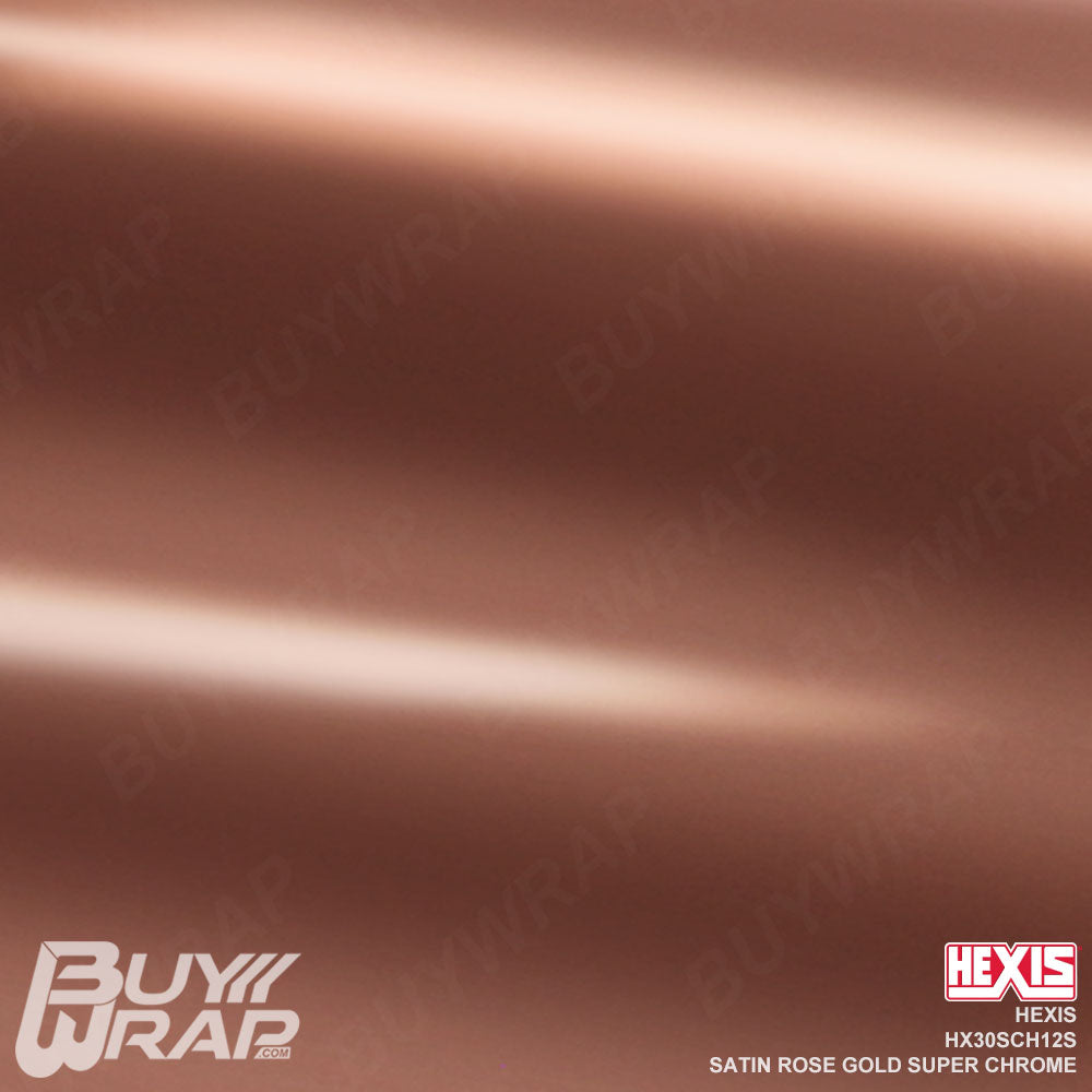 Satin Rose Gold Super Chrome - Hexis | BuyWrap.com