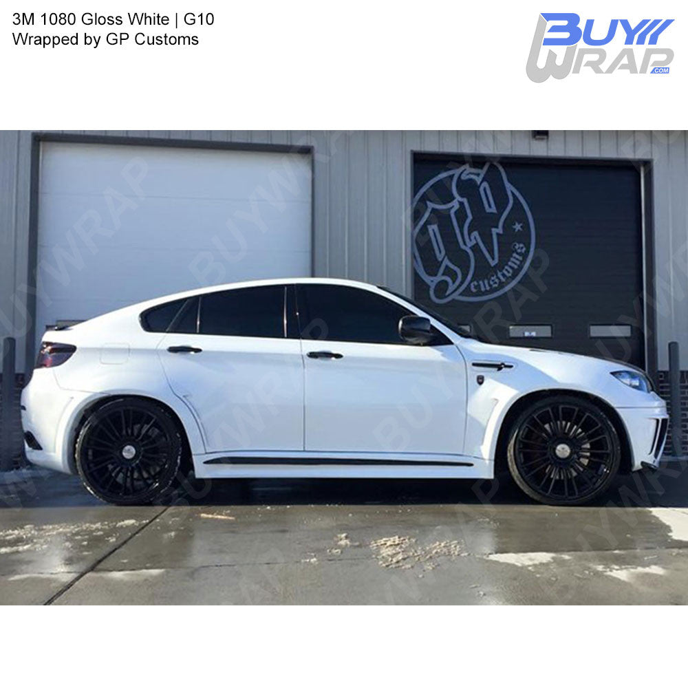 3M 2080 Series G10 Gloss White Vinyl Wrap Sticker Decal Bubble Free Air  Release Car Vehicle DIY Film 