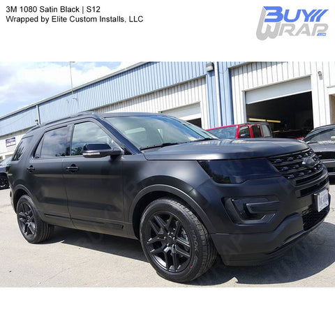 3M 2080 Matte Black Metallic Vinyl Wrap | M212