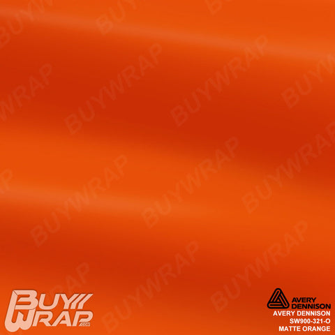 avery dennison matte orange