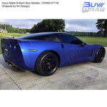 avery dennison matte brilliant blue metallic