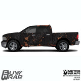 black rust vinyl wrap