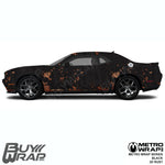 black rust vinyl wrap