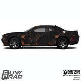 black rust vinyl wrap