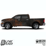 black rust vinyl wrap