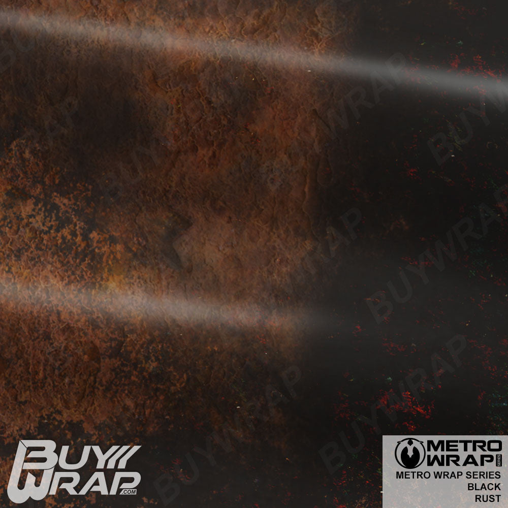 Rust Coloured Mini Metro Black Rust - Metro Wrap | BuyWrap.com