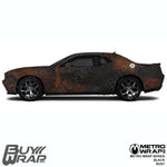 black rust vinyl wrap