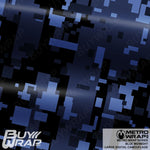 large digital blue midnight camouflage