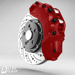 3m reflective dark red brake caliper vinyl wrap