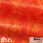 large digital elite orange camouflage