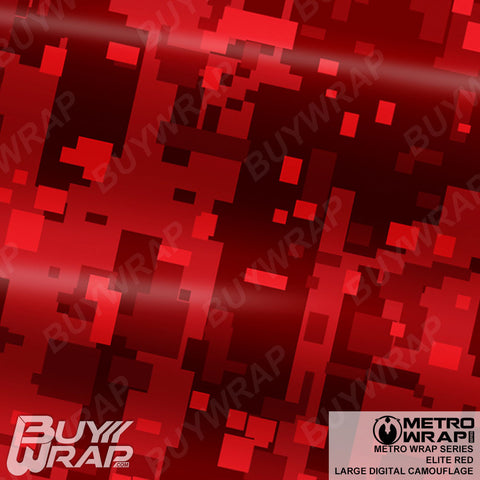 large digital elite red camouflage