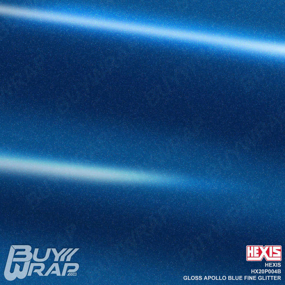 Apollo Blue Color Gloss Apollo Blue Fine Glitter - Hexis | BuyWrap.com
