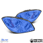 blue headlight wrap