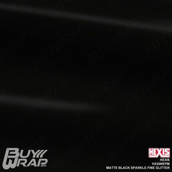 Matte Black Sparkle Fine Glitter - Hexis | BuyWrap.com