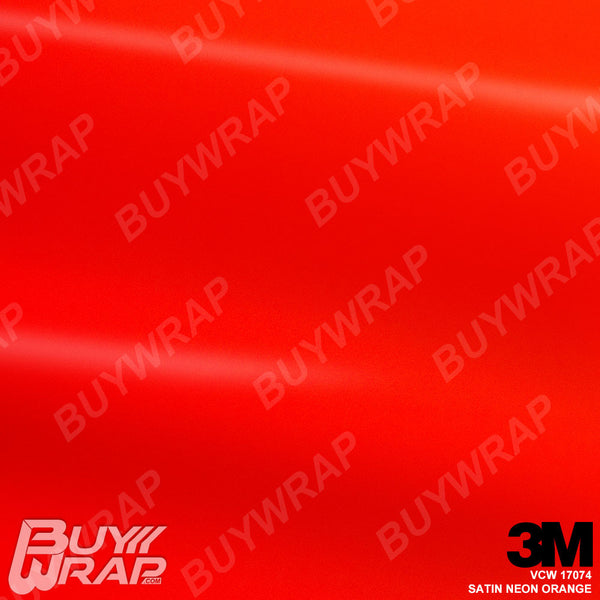Satin Neon Orange - 3M | BuyWrap.com