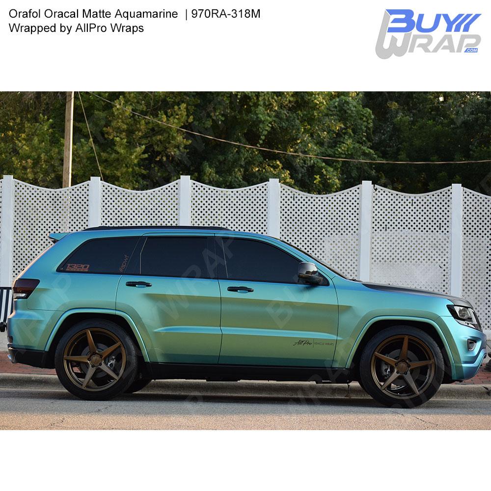 Orafol 970RA Gloss Aquamarine Vinyl Wrap, 970RA-318