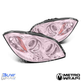 pink headlight tint