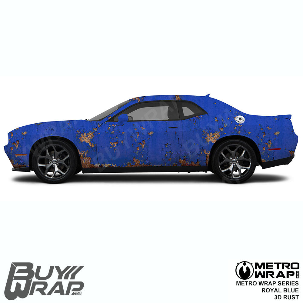 Royal Blue 3D Rust - Metro Wrap | BuyWrap.com