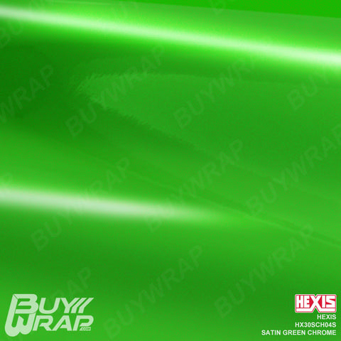 hexis satin green super chrome