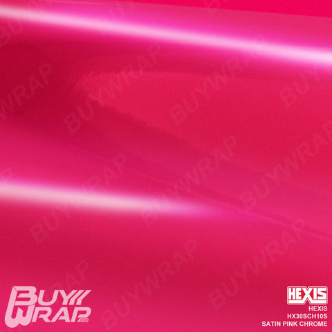 hexis satin pink super chrome