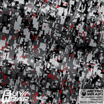 digital urban red camouflage