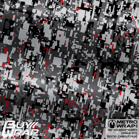 digital urban red camouflage