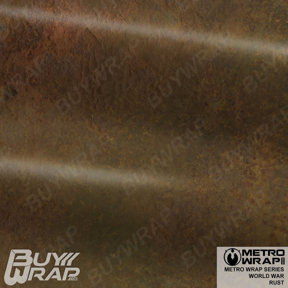 Rust Coloured Mini Metro World War Rust - Metro Wrap | BuyWrap.com